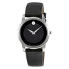 Movado Museum Black Dial Black Leather woman Watch - 606503