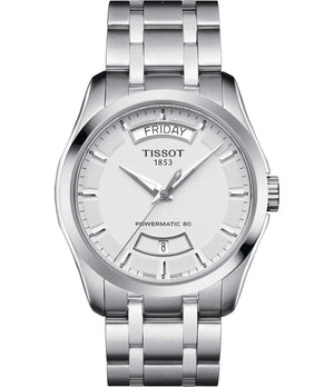 PRE-OWNED TISSOT COUTURIER AUTOMATIC SILVER DIAL WATCH T0354071103101