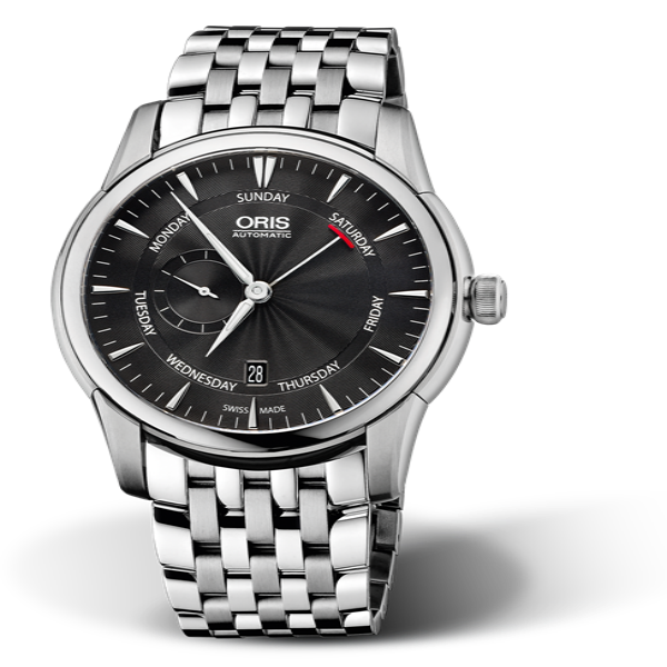 Oris Artelier Small Second, Pointer Day, 44 mm Black Dial, MB