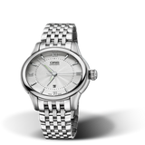 Oris Artelier Date, Romen numeral, Silver dial, 31mm, MB
