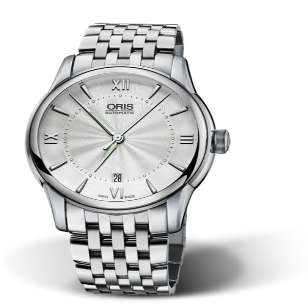 Oris Artelier Date, Romen Numerals, Silver Dial, 40.5mm MB