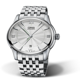Oris Artelier Date, Romen Numerals, Silver Dial, 40.5mm MB