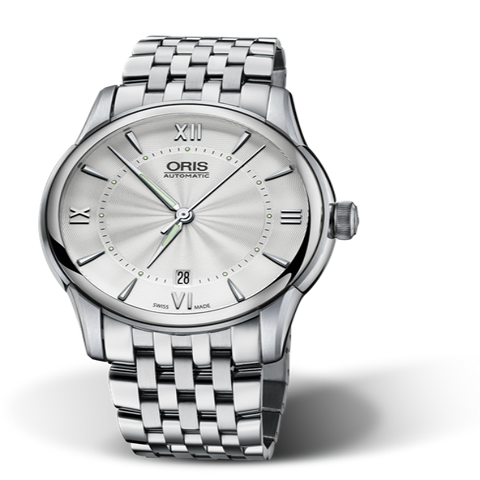 Oris Artelier Date, Romen Numerals, Silver Dial, 40.5mm MB