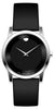 Movado  Museum Black Dial Black Leather men Watch