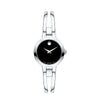 Movado Amorosa woman Watch Silver Black Dial - 607153