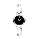 Movado Amorosa woman Watch Silver Black Dial