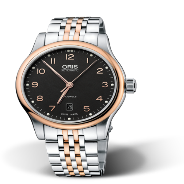 Oris Classic Date 42mm Steel PVD black dial Steel PVD MB