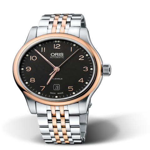 Oris Classic Date 42mm Steel PVD black dial Steel PVD MB