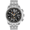 Citizen men Eco-Drive Silvertone and Black World Time A-T Watch - AT9010-52E