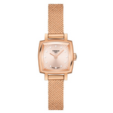Tissot Lovely Square Diamond Rose Dial woman Watch - T0581093345600