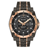 Bulova Precisionist Diamond Gunmetal Rose Gold Tone Watch - 98D149