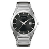 Bulova men Classic Black Dial Stainless Steel Watch - 96B149