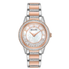 Bulova Crystal Turnstyle Mother of Pearl Dial Two-tone woman Watch - 98L246