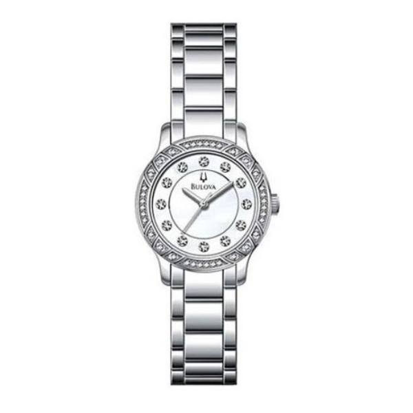 Bulova Wristwatch woman, Stainless Steel Silver Strap - 96L181