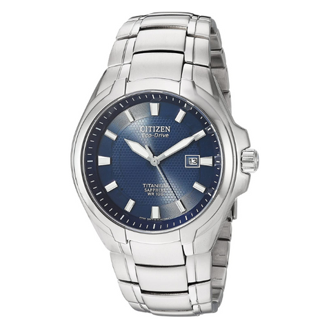 Citizen Eco-Drive Blue Dial Titanium men Watch - BM7170-53L