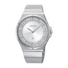 Seiko woman Silver Crystal-set Dial Stainless Steel Watch - SXDF71