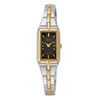 Seiko Solar Core Black Dial Two tone yellow gold steel - SUP274