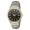 Seiko Solar Black Dial Two-tone Titanium men Watch - SNE382