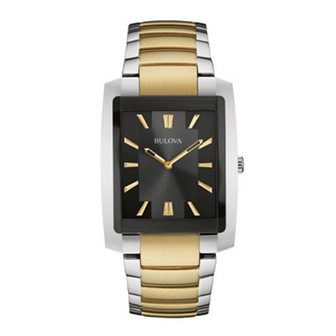 Bulova men Analog Display Quartz Two Tone Watch