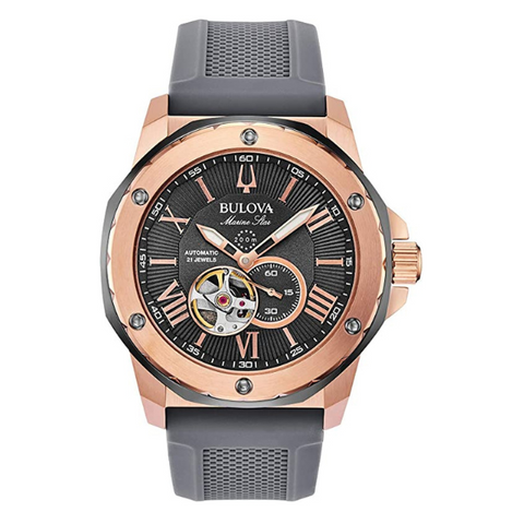 Bulova men Automatic-Self-Wind Grey  - 98A228