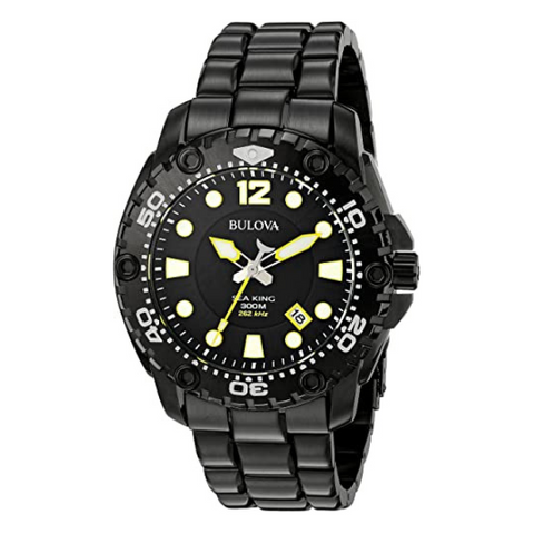 Bulova UHF Sea King Black Dial men Sports Watch