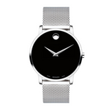 Movado men Movado Museum Classic Mesh Watch with Black Dial