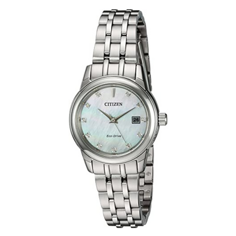 Citizen woman Eco-Drive Diamond Accent Watch with Mother-of-Pearl Dial