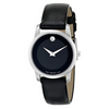 Movado Museum Black Dial Black Leather woman Watch - 606503
