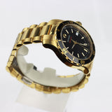 Movado Series 800 Black Dial Yellow Gold PVD men Watch - 2600145