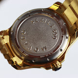 Movado Series 800 Black Dial Yellow Gold PVD men Watch - 2600145