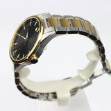 Movado Stratus Quartz Black Dial Two-tone men Watch - 0607245