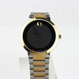 Movado Modern Classic Black Dial Two-tone men Watch - 607120