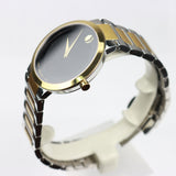 Movado Modern Classic Black Dial Two-tone men Watch - 607120