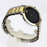 Movado Modern Classic Black Dial Two-tone men Watch - 607120
