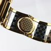 Twirl Brown Dial Gold-tone Steel with Leather Bracelet woman Watch