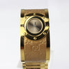Twirl Brown Dial Gold-tone Steel with Leather Bracelet woman Watch