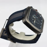 Gucci Coupe Chronograph Blue Dial Blue and Grey Fabric men Watch - YA131203