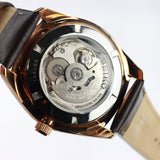Seiko men Recraft Automatic Rose-Tone Strap Watch with Grey Dial - SNKN72