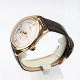 Seiko men Recraft Automatic Rose-Tone Strap Watch with Grey Dial - SNKN72