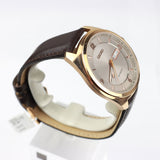 Seiko men Recraft Automatic Rose-Tone Strap Watch with Grey Dial - SNKN72