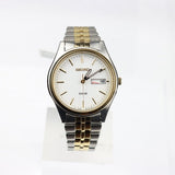 Seiko Solar White Dial men Watch - SNE032