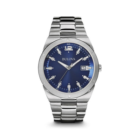 Bulova men Classic Watch with Blue Dial