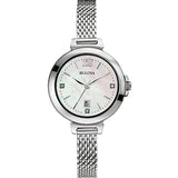 Bulova woman Diamond Accent Watch with Mother of Pearl Dial