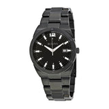 Bulova Mens Black Stainless Steel Watch