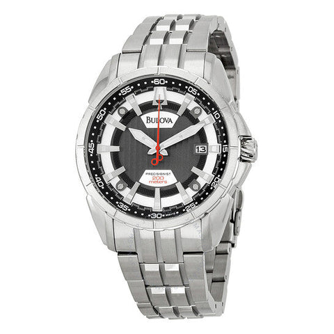 Bulova men Precisionist Watch with Black Dial