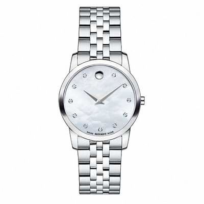 Movado Museum Mother of Pearl Diamond Dial woman Watch