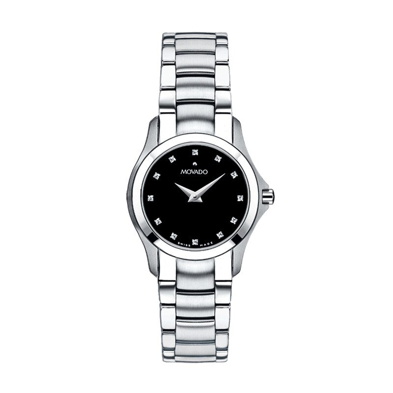 Movado Masino Black Diamond Dial woman Watch