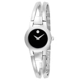 Movado Amorosa woman Watch Silver - Silver Black Dial