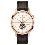 Bulova men Classic Silver-White Dial Automatic Watch