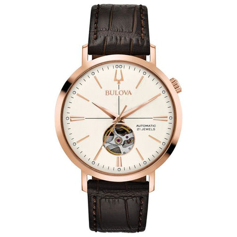Bulova men Classic Silver-White Dial Automatic Watch